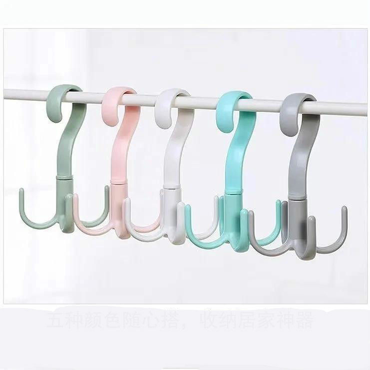 Multi-functional four-claw hooks tie silk towels hook rotatable multipurpose hanger home scarves for domestic scarves