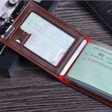 Мужской чехол для водительских прав, вместительный и большой маленький бумажник, картхолдер