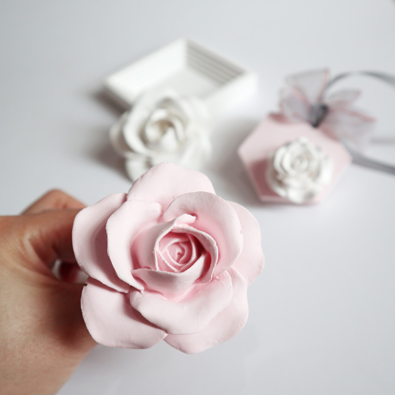 Hoa hồng khuôn silicone ba chiều hoa hương liệu thạch cao khuôn handmade xà phòng khuôn fondant bánh trang trí khuôn - Tự làm khuôn nướng khuôn làm bánh