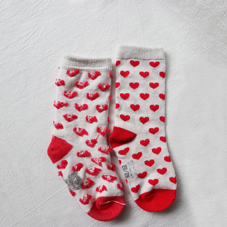Chất lượng tốt Xuất khẩu Pháp mùa thu và mùa đông mới Giáng sinh màu jacquard trong kho báu lớn trinh nữ vớ cao 4 màu tất chống trơn