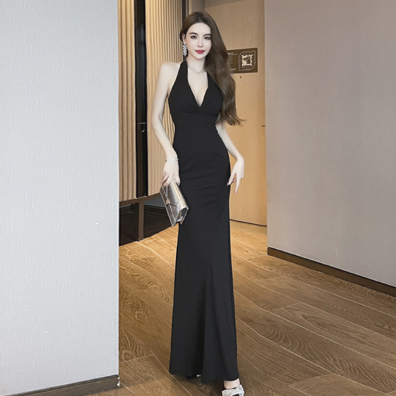 Sexy Dress for Women, New Foot Bath Spa Sauna Technician Work Clothes, Ktv Long Dress, Evening Dress, Nightclub Work Clothes