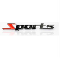 SPORT Car Modified Loading Mark Sports Version Pure Metal 3D Solid Car Sticker Car 