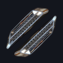 Car Supplies retrofit Decorative Side Fake Wind Network Device Shark Gill Gills Body Engine Hood Air Outlet