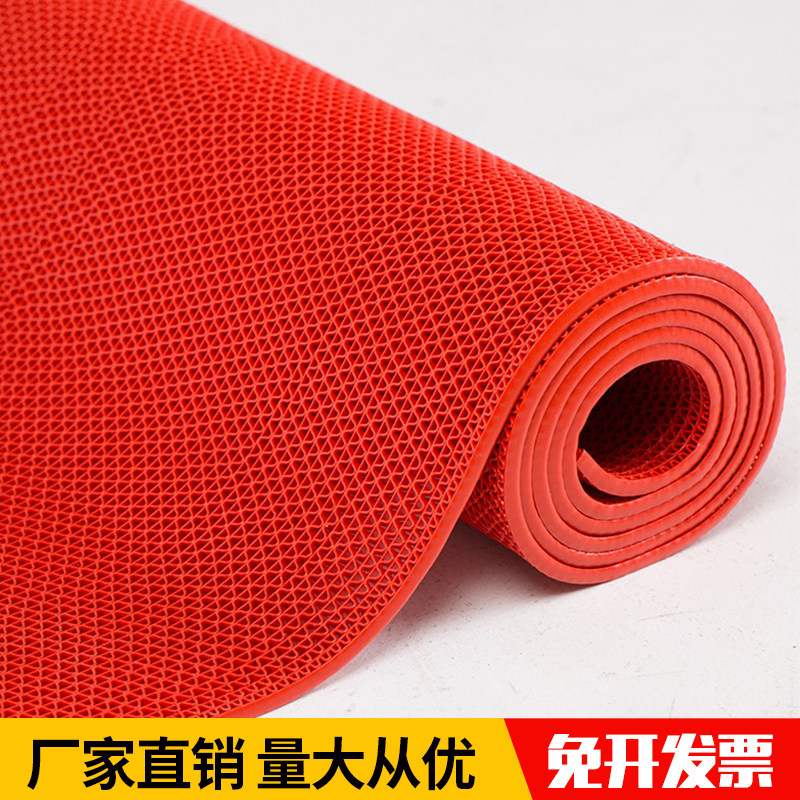 Anti-slip bathroom thickened pvc plastic rug waterproof make-up room Toilet Kitchen Mat outdoor anti-slip mat