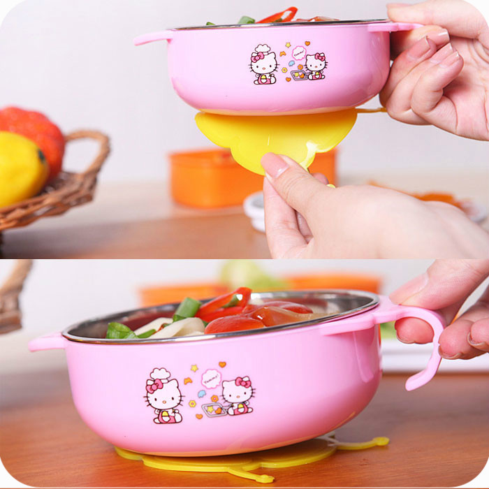 Tableware strong silicone suction cup practical drop children baby eating bowl Baby table mat Children children adhesive base