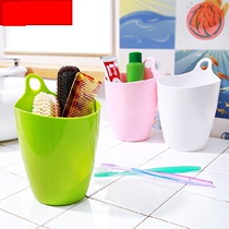 Trash can Dormitory personal paper basket Bathroom paper bedside trash can Hanging bed trash can narrow style