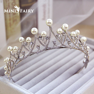 Minnie ferry crown hair accessories pearl tiara