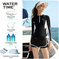 Комплект, купальник, водонепроницаемая плавательная шапочка, банное полотенце