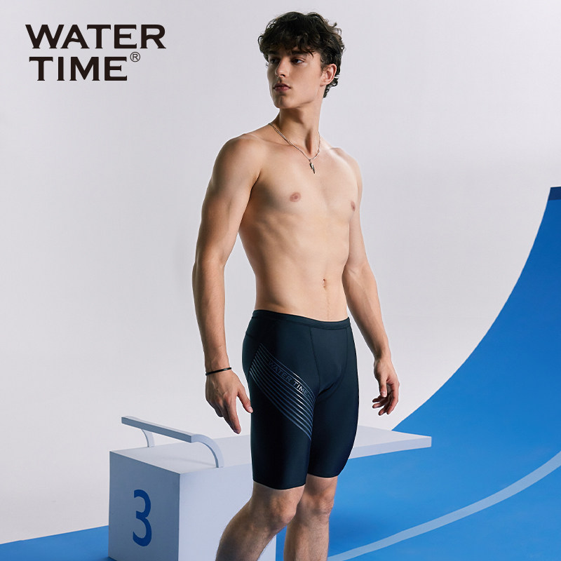 WaterTime泳裤男夏季速干防尴尬专业训练平角男士游泳装备男款