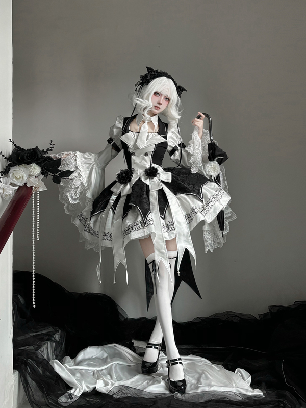 [Rose Blood Hunt] In-Stock Kanna Noir Dark Flame Princess Gothic Dark Lolita