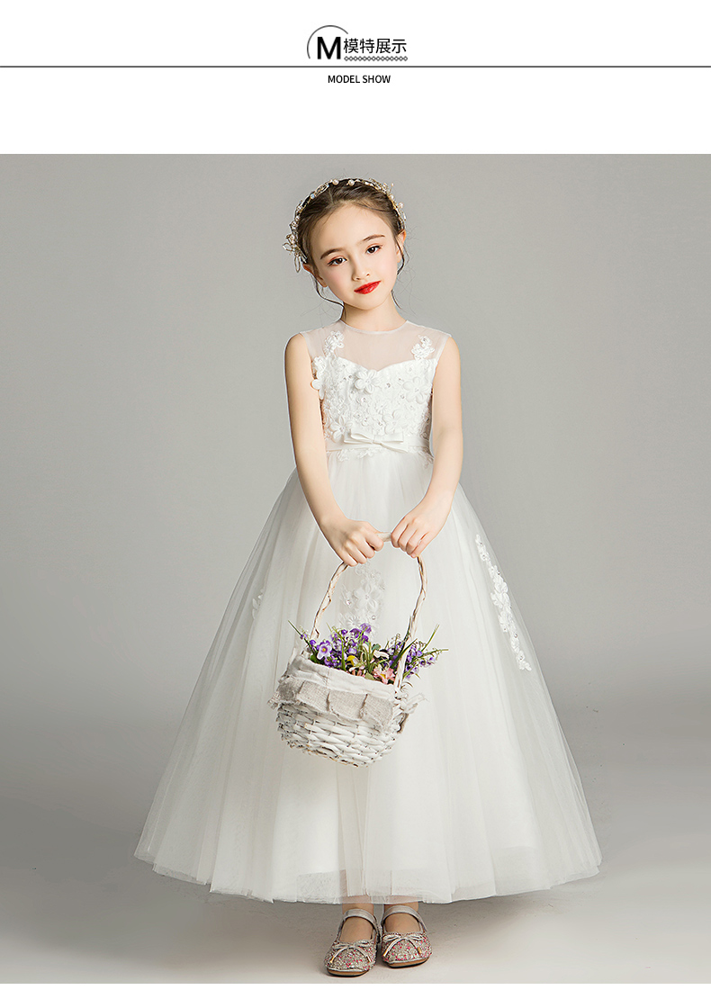 Cô bé công chúa váy cô gái fluffy hoa cô gái váy cưới trẻ em nước ngoài gas chủ nhà biểu diễn quần áo - Váy trẻ em quần áo bé trai đẹp nhất