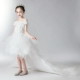 Đầm trẻ em đuôi váy show bé gái hoa công chúa váy công chúa fluffy sợi cô bé chủ nhà trang phục mùa hè - Váy trẻ em