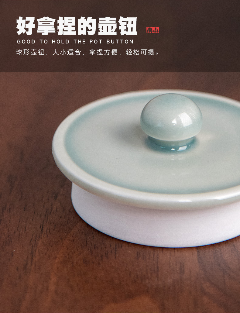 Mr Nan shan first green ceramic teapot single pot of large capacity belt filter domestic Japanese teapot suit