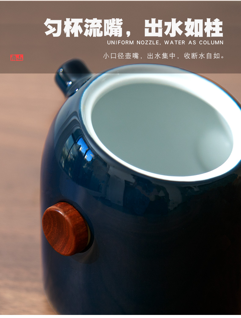 Mr Nan shan penguin creative kung fu tea set contracted household type tea tea service of a complete set of ceramic tea tray storage sea