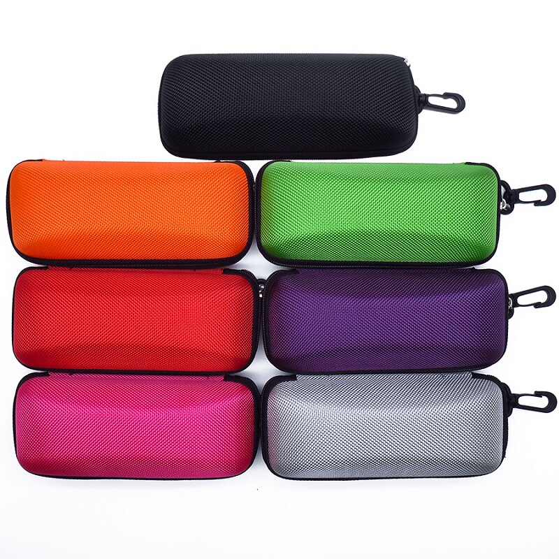 Eva Portable Hook-Type Zipper Case for Men and Women, Oxford Cloth Glasses Case, Myopia Glasses Case, Sunglasses Case