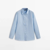 Осенняя комфортная рубашка, коллекция 2023, французский стиль