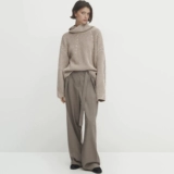 Осенний демисезонный дизайнерский трикотажный свитер для отдыха, тренд сезона