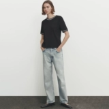 Летняя базовая футболка с коротким рукавом для отдыха с круглым воротником