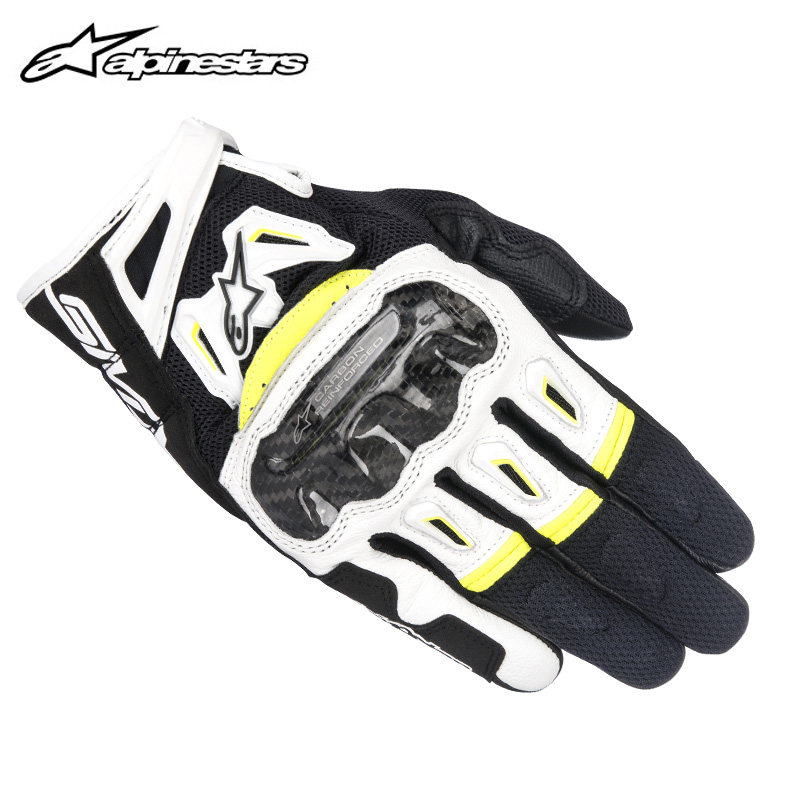 Мотоперчатки Alpinestars SMX-2 Air Carbon V2 черно-красно-белые S