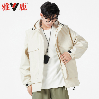 单件39.9！雅鹿连帽三防冲锋衣