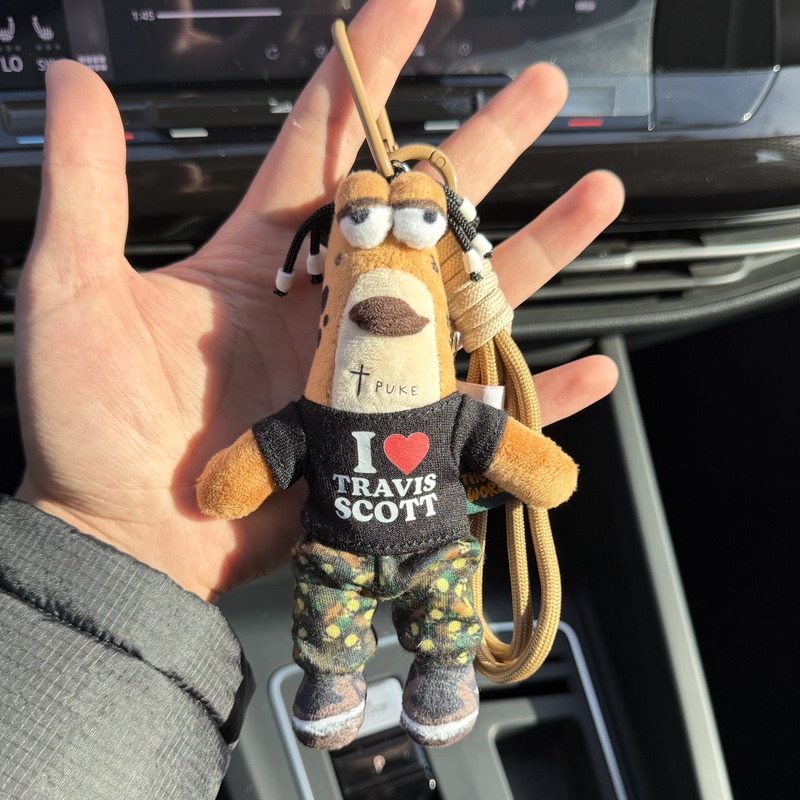 Thekid Travis Fish Original Pendant Hiphop Rap Trendy Doll American Plush Bag Charm Thekid Travis Fish Original Pendant Hiphop Rap Trendy Doll American Plush Bag Charm