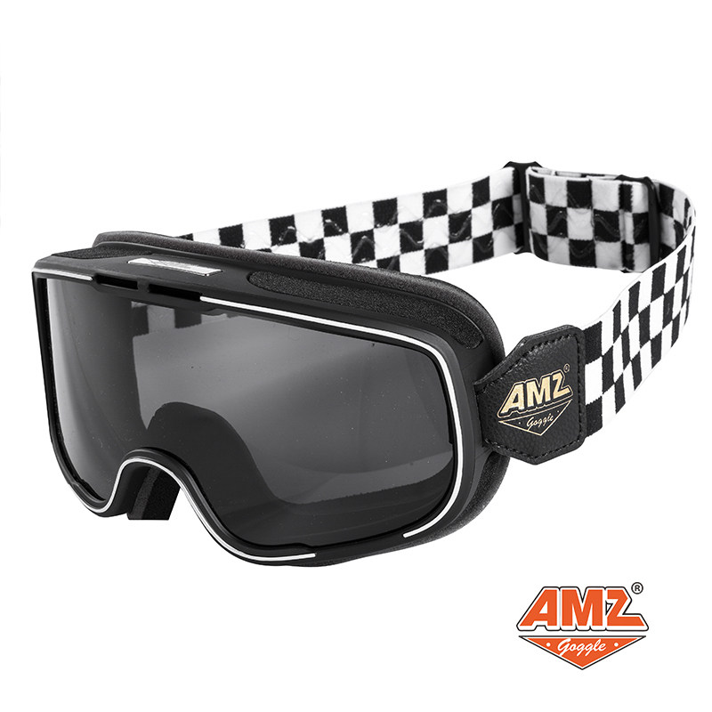 AMZ retro motorcycle helmet goggles motorcycle full helmet Harley goggles 3 4 helmet half helmet windproof wearable glasses