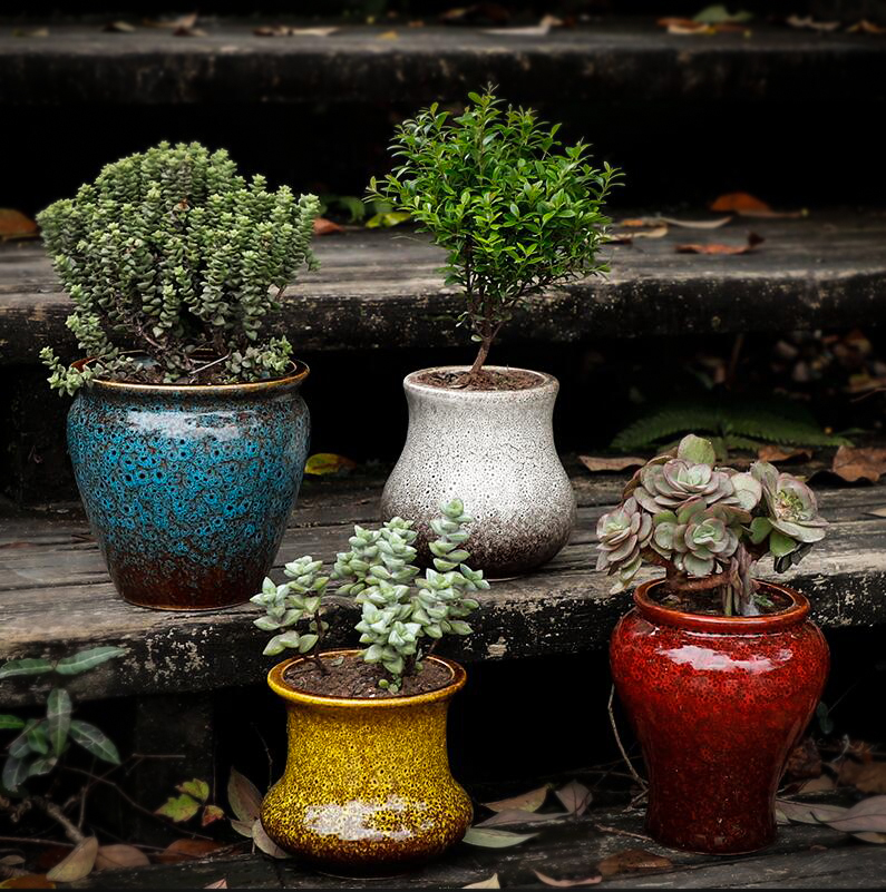 Fleshy flower pot large old running of large diameter zhuang zi special offer a clearance creative contracted crude some ceramic porcelain clay flower POTS