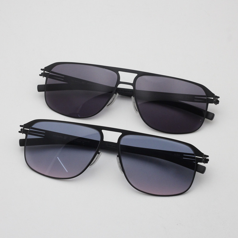 Customized glasses Berlin no screws and no solder joints ultra light myopia sunglasses polarized dyeing