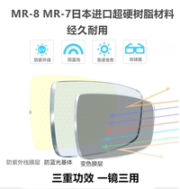 MR-8 MR-7 superhard Japanese materials blue photochromic lenses blue membrane becomes Combo 2 sheet price