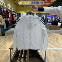Adidas, спортивный ветрозащитный спортивный костюм, плащ, толстовка с капюшоном, куртка