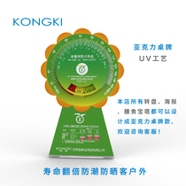 BMI health promotion acrylic material UV printing balanced meal table card large discount can be customized