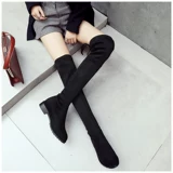 Высокие демисезонные эластичные высокие сапоги, по фигуре, подходит для подростков