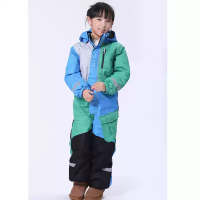 Nordic professional children, boys and girls, double board ski clothes, three layers of warm rain and cold clothing