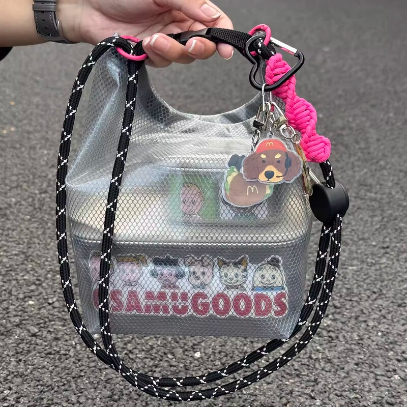 Waterproof Swimming Bag, Large Capacity, Portable Swimsuit Storage Bag, Transparent Beach Bag, Shoulder Jelly Bag, Travel Handbag Waterproof Swimming Bag, Large Capacity, Portable Swimsuit Storage Bag, Transparent Beach Bag, Shoulder Jelly Bag, Travel Handbag