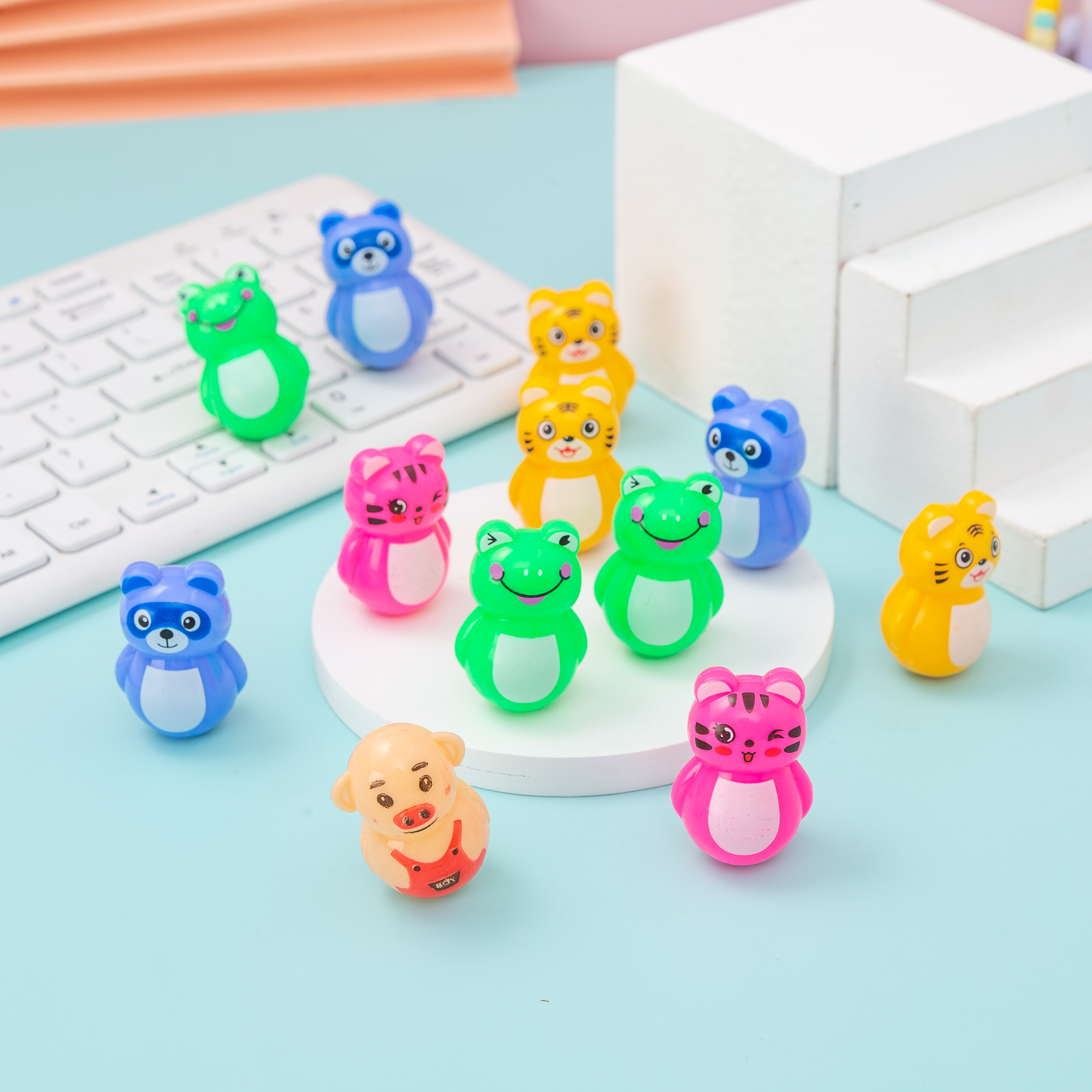 Humbling Sonic Boom Cartoon Tumbler Tumbler Tiger Children Puzzle Mini Giveaway Gift to Push Kindergarten Toys