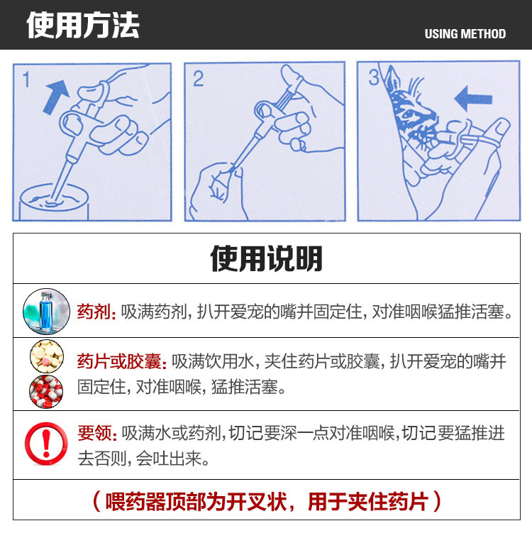 Pet thuốc thiết bị mèo jinmaotaidi chó chó thuốc rắn chất lỏng máy tính bảng kim ống thuốc thú cưng thanh - Cat / Dog Medical Supplies Dụng cụ thú y giá sỉ