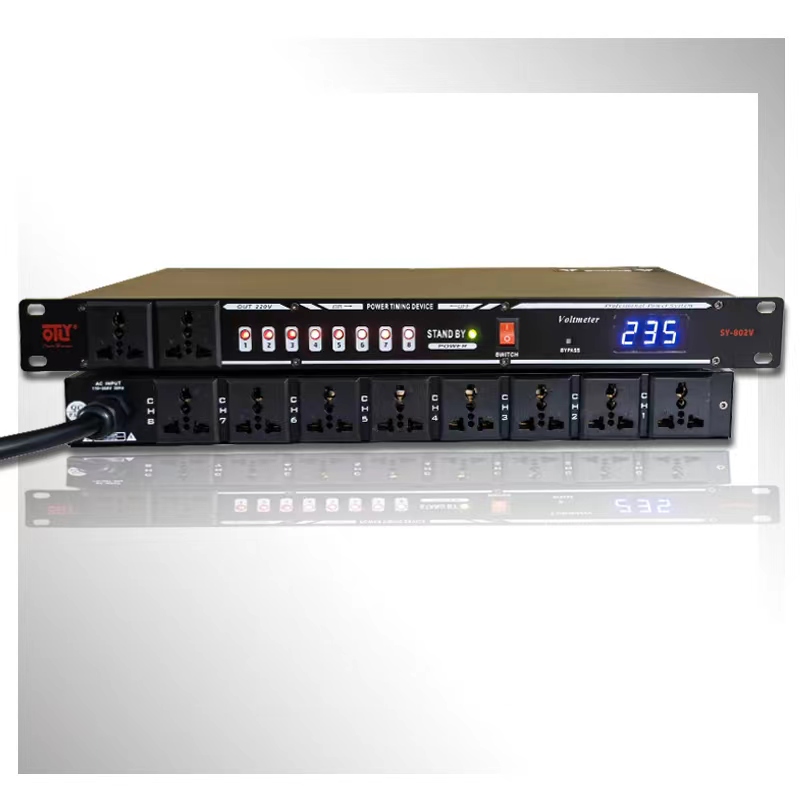 8-way 10-way 12-way power chronotor professional stage control management key switch with filtering voltage display-Taobao