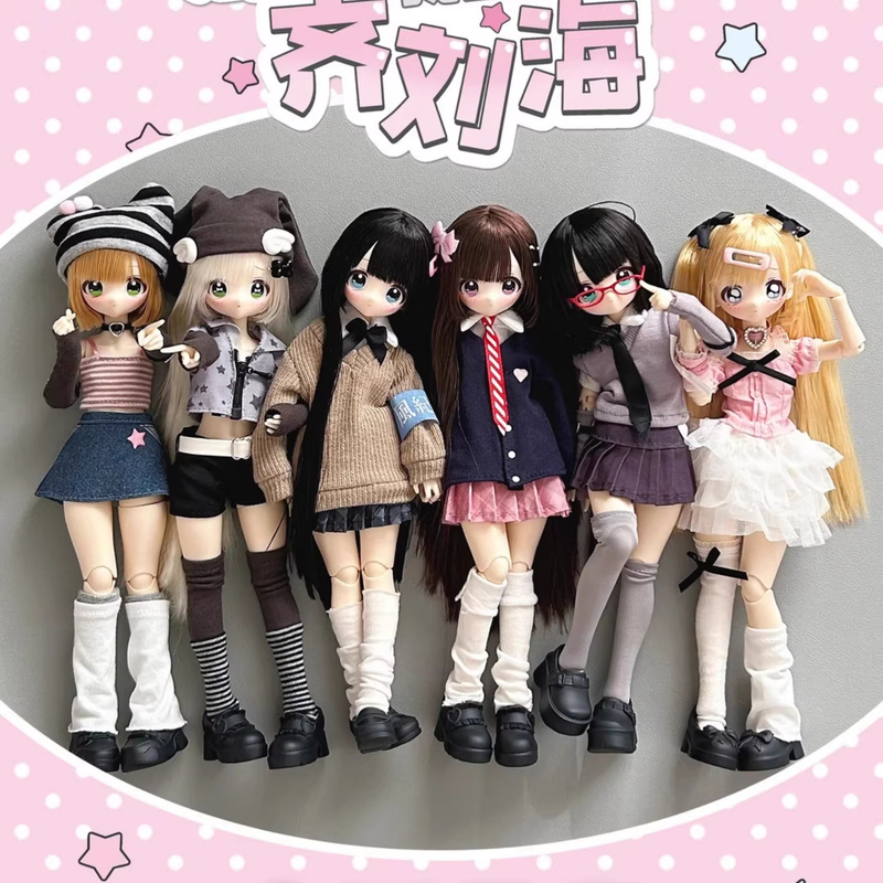 【In Stock】X11 Don'T Touch My Bangs Bjd Blind Box Special Six-Body Movable Doll Trendy Toy Figurine