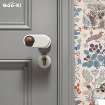 Goqi Star Chen Silent Indoor Door Lock Bedroom Room Split Lock Magnetic Attraction New Chinese Door Handle