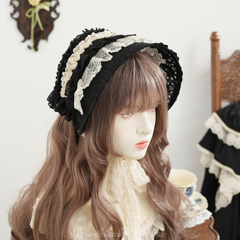 【Ks Star Box Design】A Simple Outing · Elegant Lace Bonnet Hat Bnt