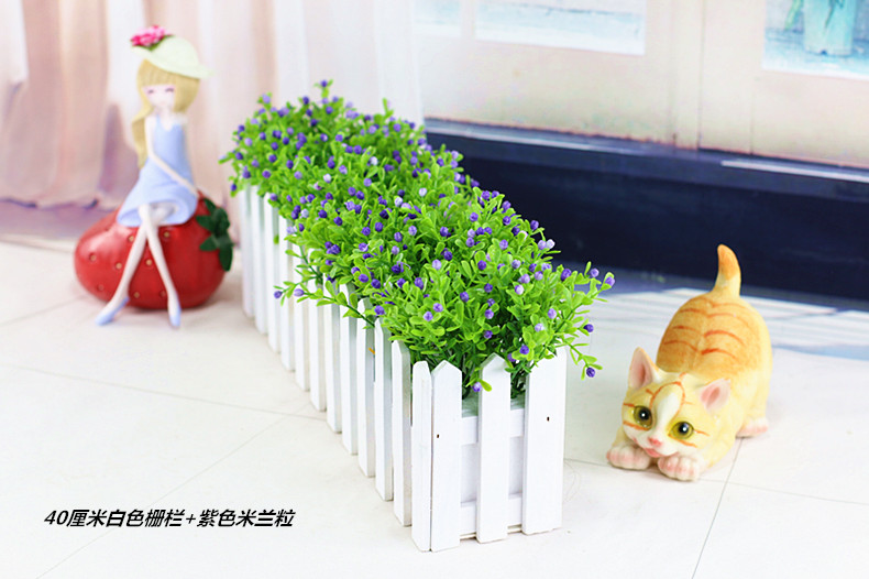 Hoa và cây nhân tạo, cây xanh giả, đồ trang trí hoa giả, phòng khách trong nhà, bệ cửa sổ, trang trí, hàng rào hạt Milan, chậu hoa - Hoa nhân tạo / Cây / Trái cây cây giả trang trí