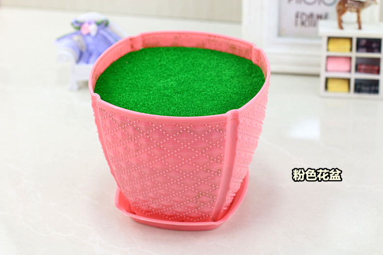 Bùn xốp tự chứa cơ sở chậu hoa nhựa mô phỏng cây nhựa hoa giỏ hoa cắm hoa bình cắm hoa lớn - Hoa nhân tạo / Cây / Trái cây lan giả