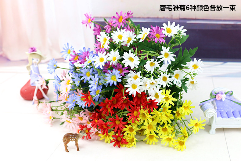 Mô phỏng tường cây cỏ hoa nhựa giả hoa bó hoa trang trí phòng khách cắm hoa hàng rào hoa nhỏ màu xanh - Hoa nhân tạo / Cây / Trái cây cây hoa mai giả