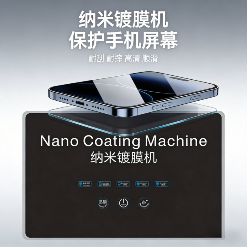 10Th Generation Nano Coating Machine Mobile Phone Film Anti-Reflective Oleophobic Layer High-Definition Smooth Protective Film