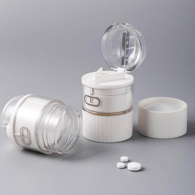 Pill Cutter, Tablet Splitter, Pill Grinder, Manual Pill Crusher, Cuts Pills in Half, for Feeding Medicine Pill Cutter, Tablet Splitter, Pill Grinder, Manual Pill Crusher, Cuts Pills in Half, for Feeding Medicine