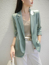 Fashion blazer women Spring and Autumn thin design sense niche temperament Korea 2021 loose casual suit shirt