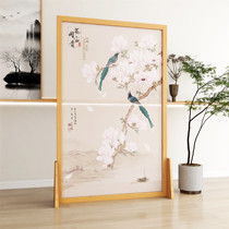 Modern solid wood Chinese style screen partition wall living room entrance barrier bedroom Home Office Zen seat screen