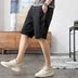 KM nam 2019 hè mới port gió cá tính thể thao lỏng lẻo năm quần đen hoang dã quần short nam - Quần short quần tây Quần short