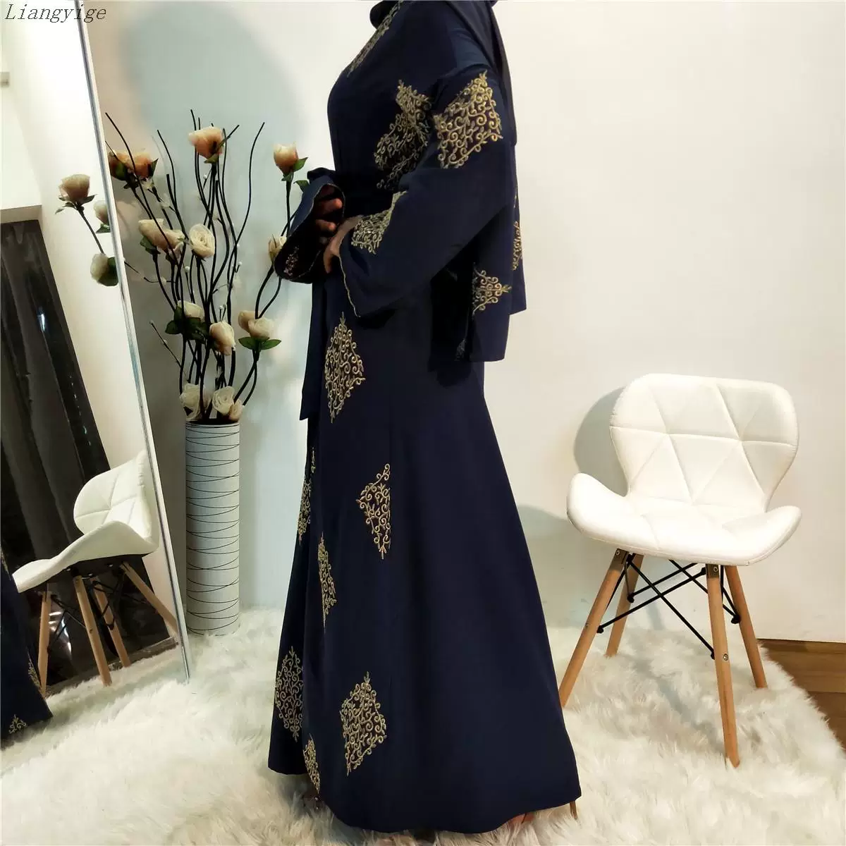 ЖЕНСКИЙ кардиган халат женское плацан Robe Женское Дубай халат