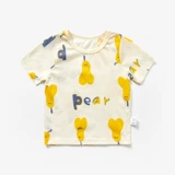 Качественная хлопковая футболка для новорожденных для раннего возраста, короткий рукав